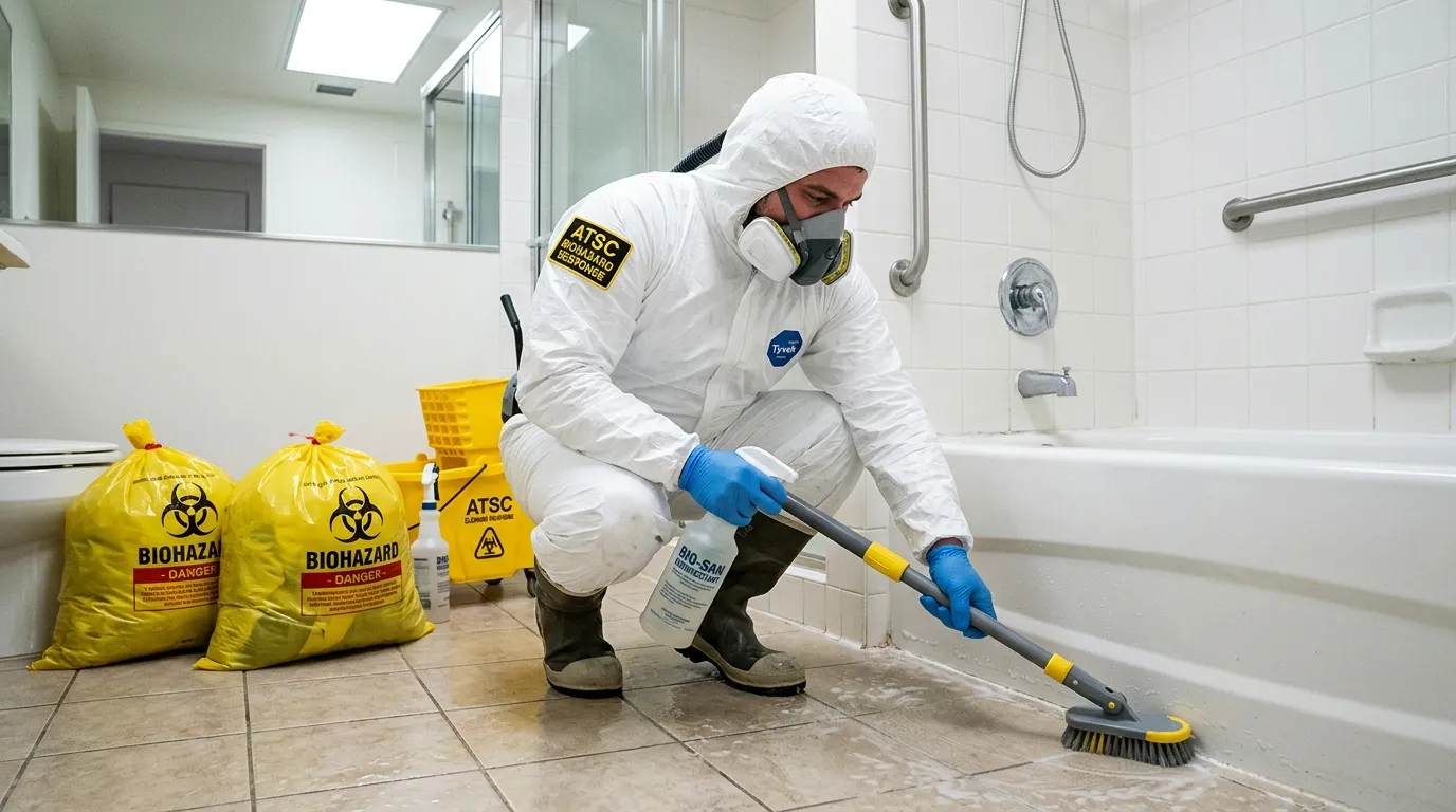 Decontamination equipment deployed for Blood Cleanup in Chestnut Ridge